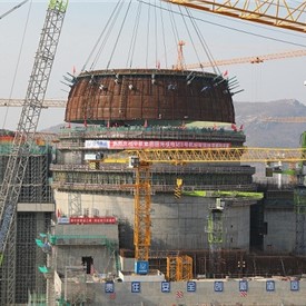 Image - Lower Part of Inner Containment Dome Installed at Tianwan NPP Unit 8