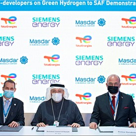 Image - TotalEnergies Joins Masdar and Siemens Energy in Initiative to Drive Green Hydrogen Development and Produce SAF