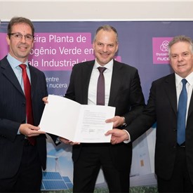 Image - Unigel and Thyssenkrupp Nucera Sign Memorandum of Understanding to Increase Production Capacity of Green Hydrogen Plant