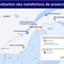 Hydro-Quebec Accepts Seven Projects Totalling Nearly 1,150 Mw of Wind Power