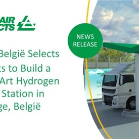 Aers Energy Belgie Selects Air Products to Build a State-of-the-art Hydrogen Refueling Station in Zeebrugge, Belgium
