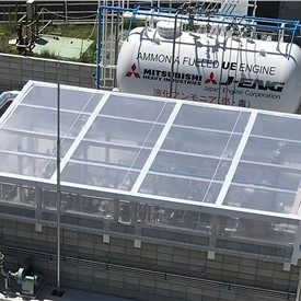 Mitsubishi Shipbuilding Completes Delivery of Ammonia Fuel Supply System for Large, Low-Speed Two Stroke Marine Engines