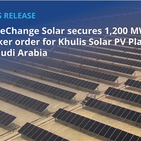 GameChange Solar Secures 1,200 MWp Tracker Order for Khulis Solar PV Plant in Saudi Arabia