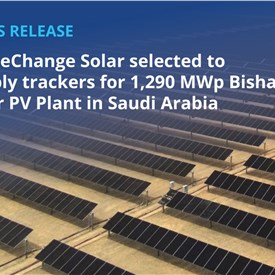 GameChange Solar Selected to Supply Trackers for 1,290 MWp Bisha Solar PV Plant in Saudi Arabia