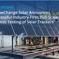GameChange Solar Announces Successful Industry-First, Full-Scale Seismic Testing of Single-Axis Solar Trackers