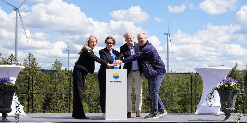 Vattenfall Inaugurates Bruzaholm Wind Farm  Vattenfall &copy;